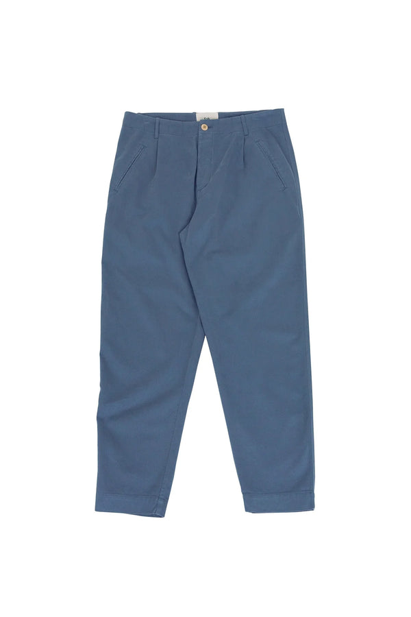 folk Assembly Pant - Soft Blue Brushed Twill