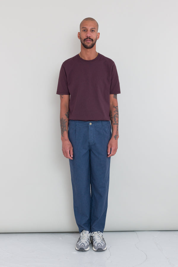 Folk Assembly Pant - Steel Blue Moleskin