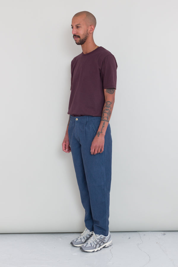 Folk Assembly Pant - Steel Blue Moleskin