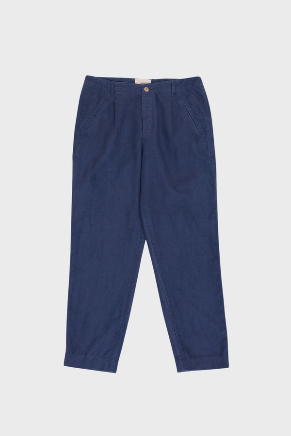 folk Assembly Pant - Steel Blue Moleskin