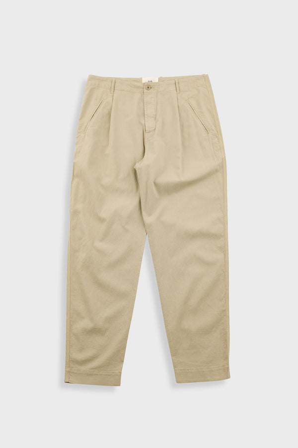 folk Assembly Pant - Stone Mini Stripe