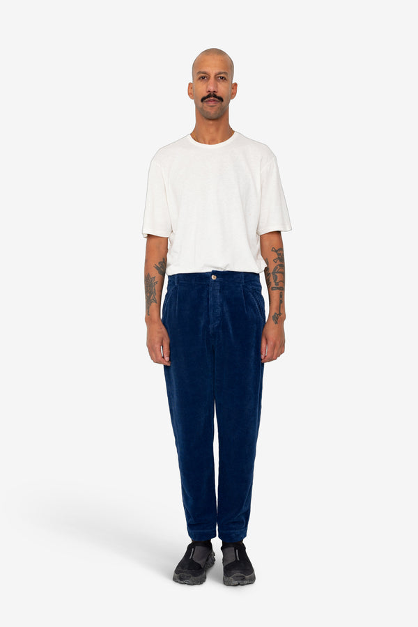 Folk Assembly Pant - Washed Indigo Cord