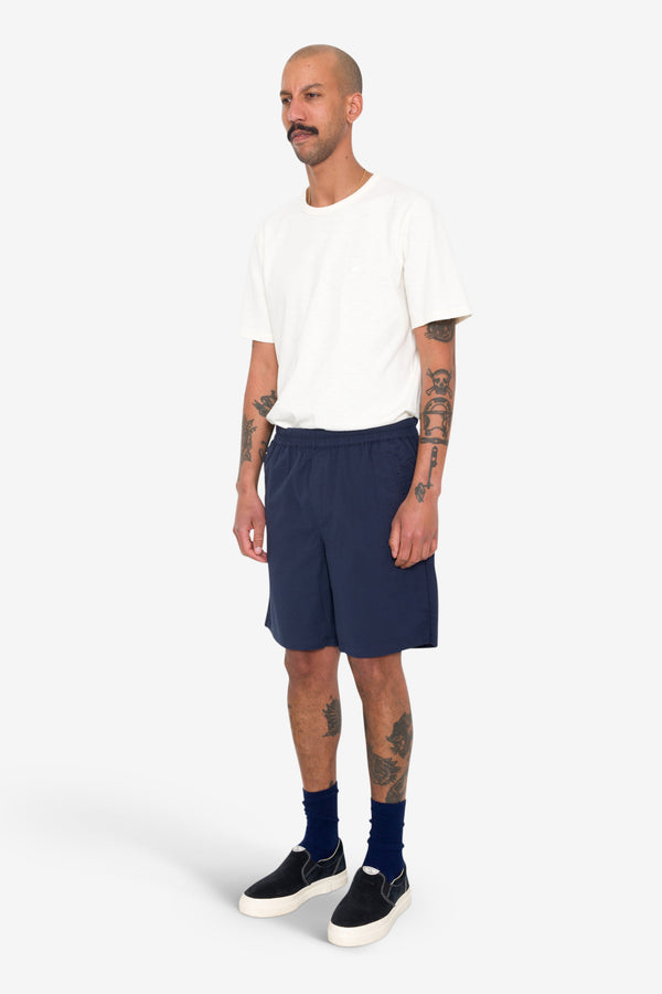 Folk Assembly Short - Navy Seersucker