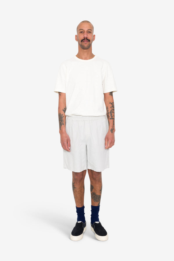 Folk Assembly Short - Silver Grey Linen