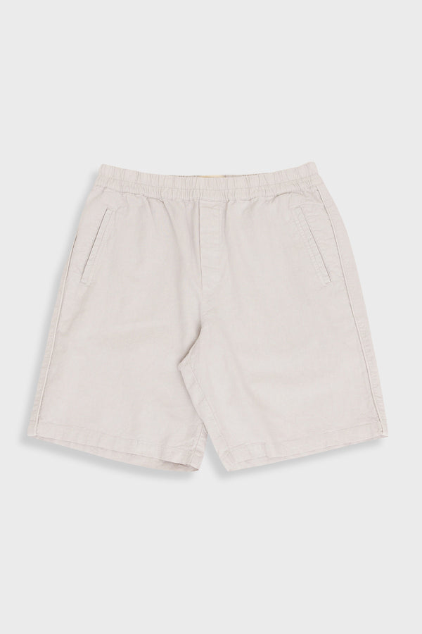 folk Assembly Short - Silver Grey Linen