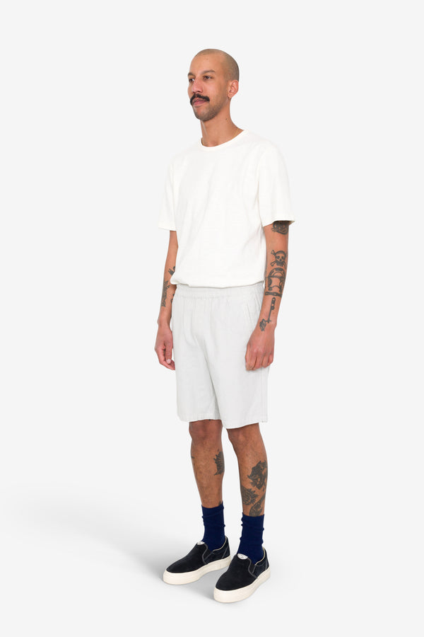Folk Assembly Short - Silver Grey Linen