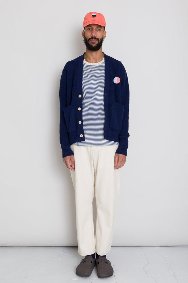 Folk Barrel Leg Trouser - Ecru Twill