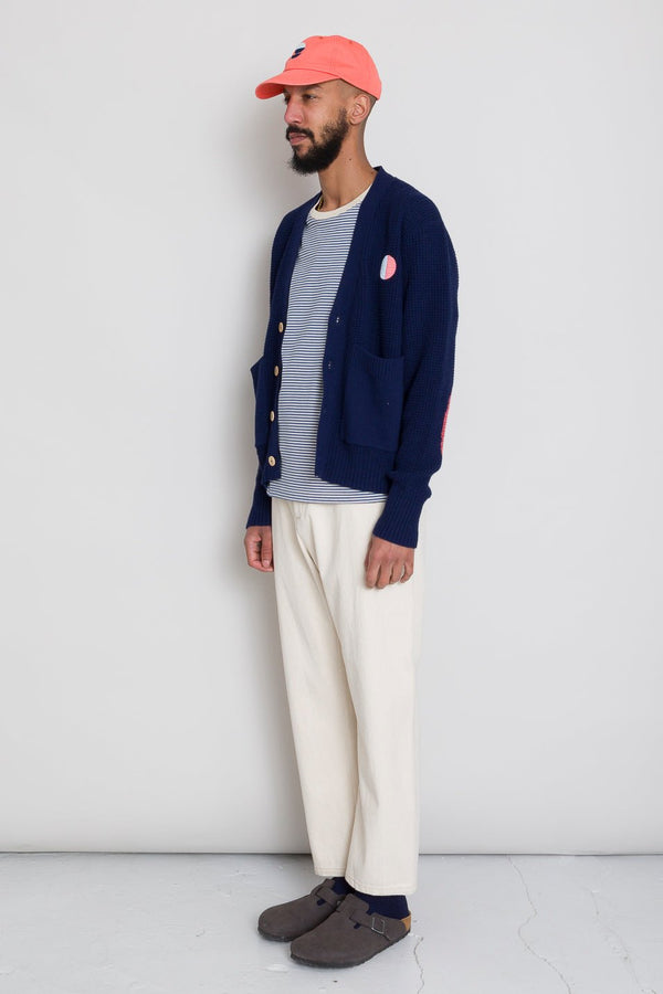 Folk Barrel Leg Trouser - Ecru Twill