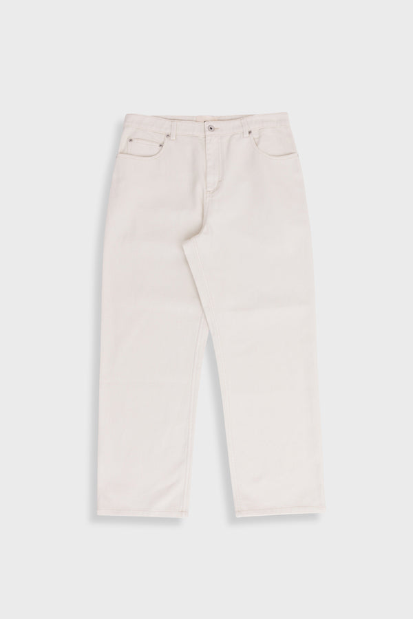 folk Barrel Leg Trouser - Natural