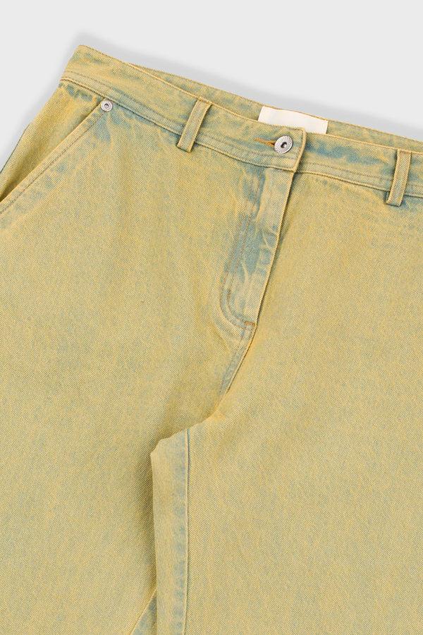 Folk Barrel Trousers - Bleached Denim SS25