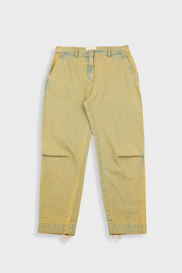 folk Barrel Trousers - Bleached Denim SS25