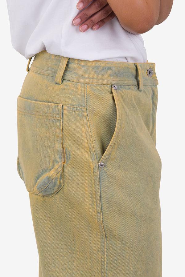 Folk Barrel Trousers - Bleached Denim SS25