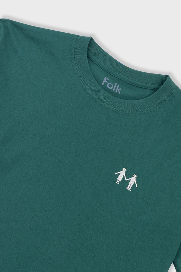 Folk Birthday People T-Shirt - Forest Green
