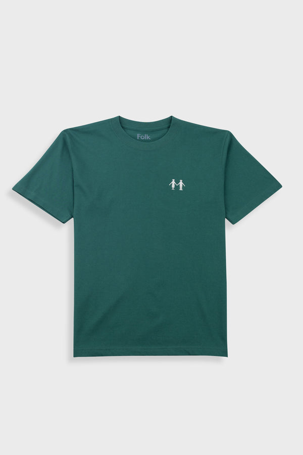 folk Birthday People T-Shirt - Forest Green
