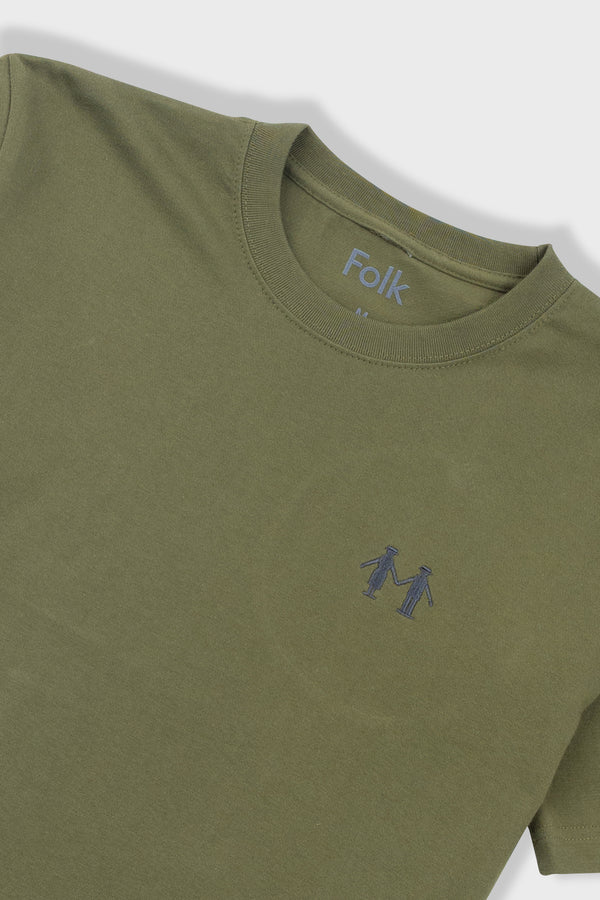 Folk Birthday People T-Shirt - Olive