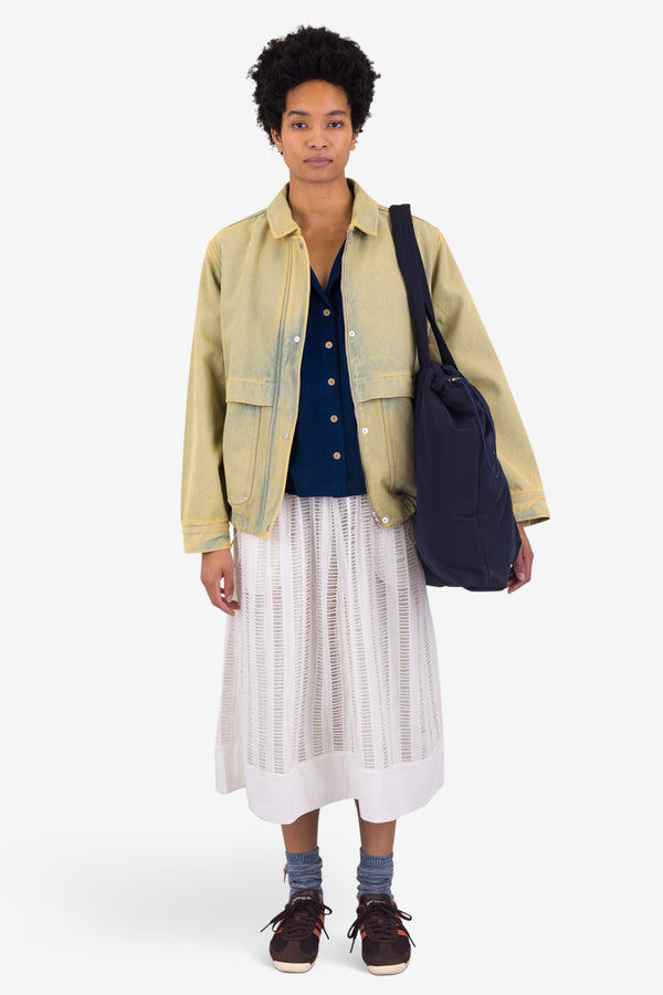 Folk Blouson - Bleached Denim