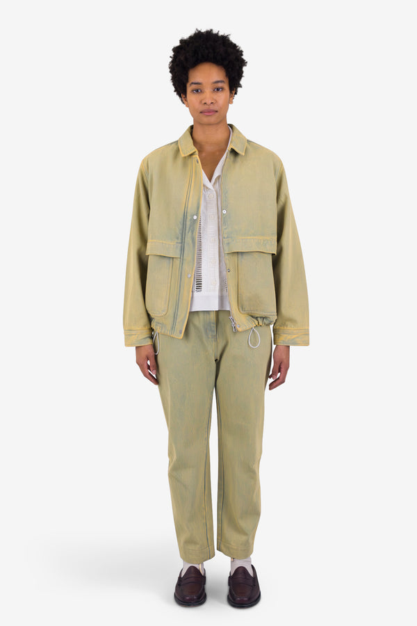 Folk Blouson - Bleached Denim