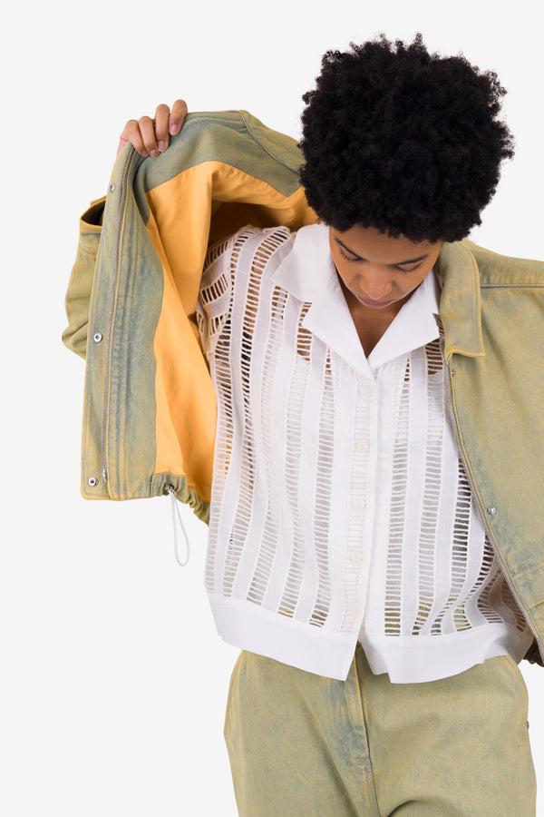 Folk Blouson - Bleached Denim