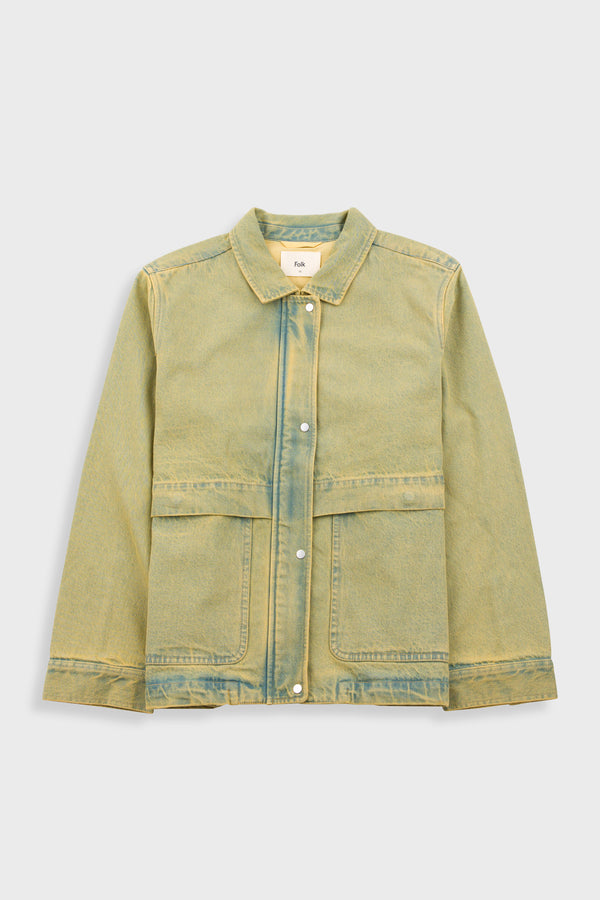 folk Blouson - Bleached Denim