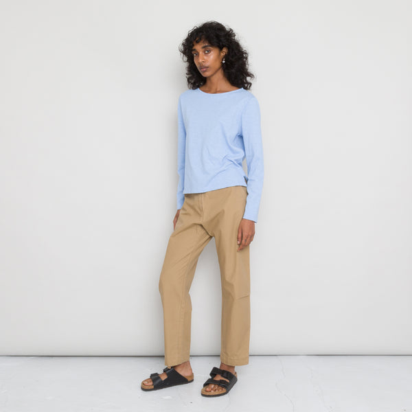 Folk Boat Neck Tee Women's - Cornflower