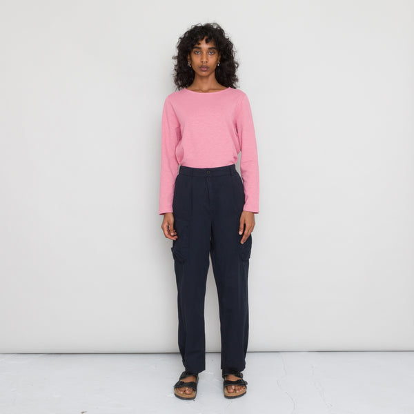 folk Boat Neck Tee Women's - Dusty Rose