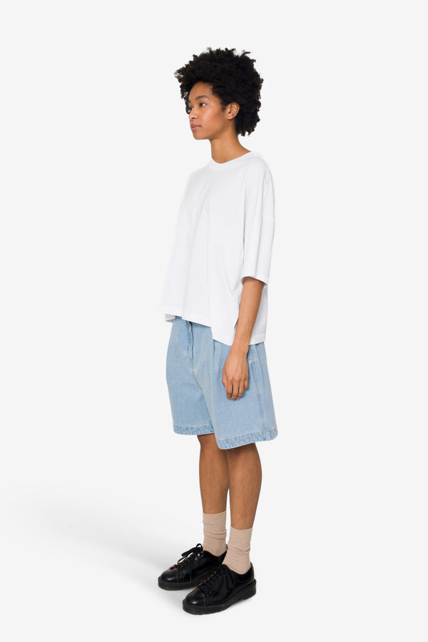 Folk Boyfriend Shorts - Heavy Bleached Denim