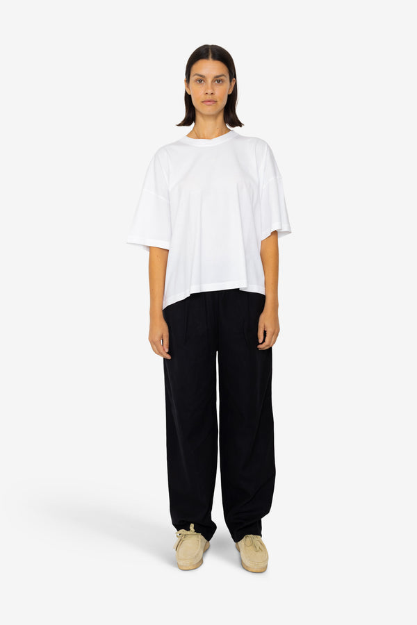 Folk Boyfriend T-Shirt - Graphic White