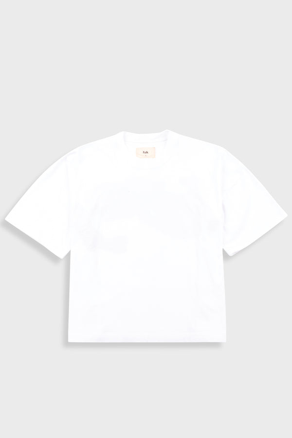folk Boyfriend T-Shirt - Graphic White