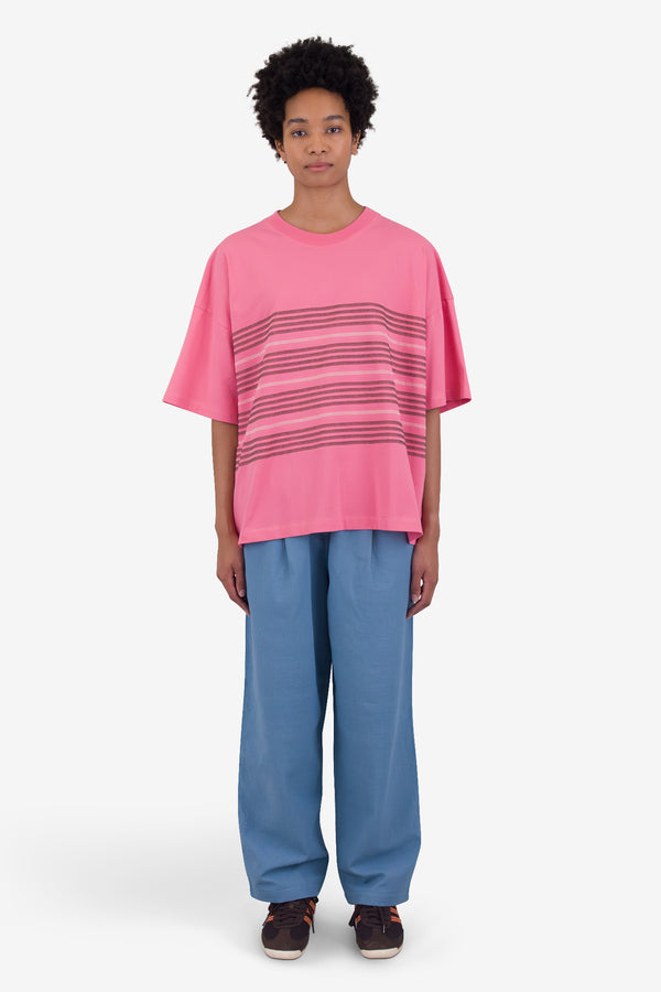 Folk Boyfriend T-Shirt - Multistitch Stripe