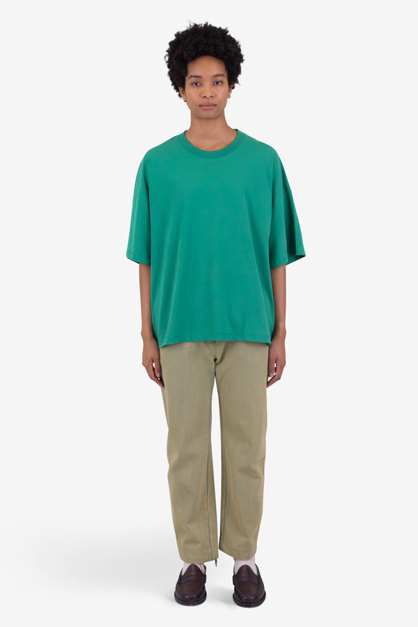 Folk Boyfriend T-Shirt - Vintage Green