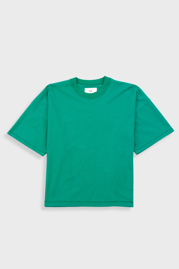 folk Boyfriend T-Shirt - Vintage Green
