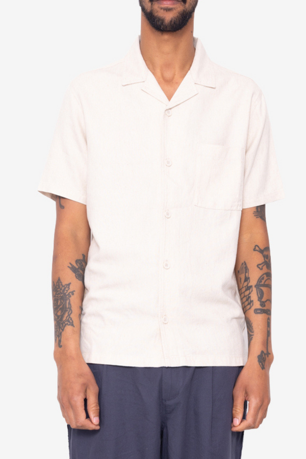 folk Camino Short Sleeve Shirt - Natural