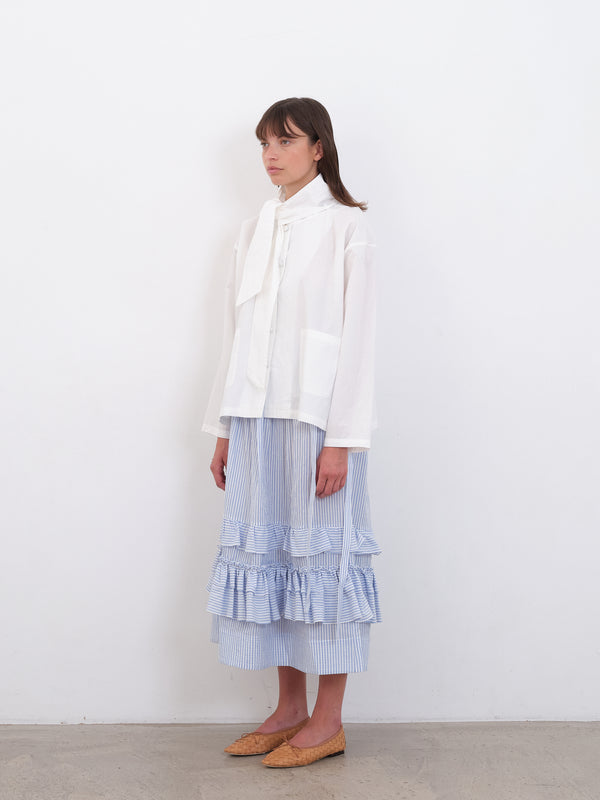 Folk Cawley - Japanese Cotton Dorothy Shirt - White