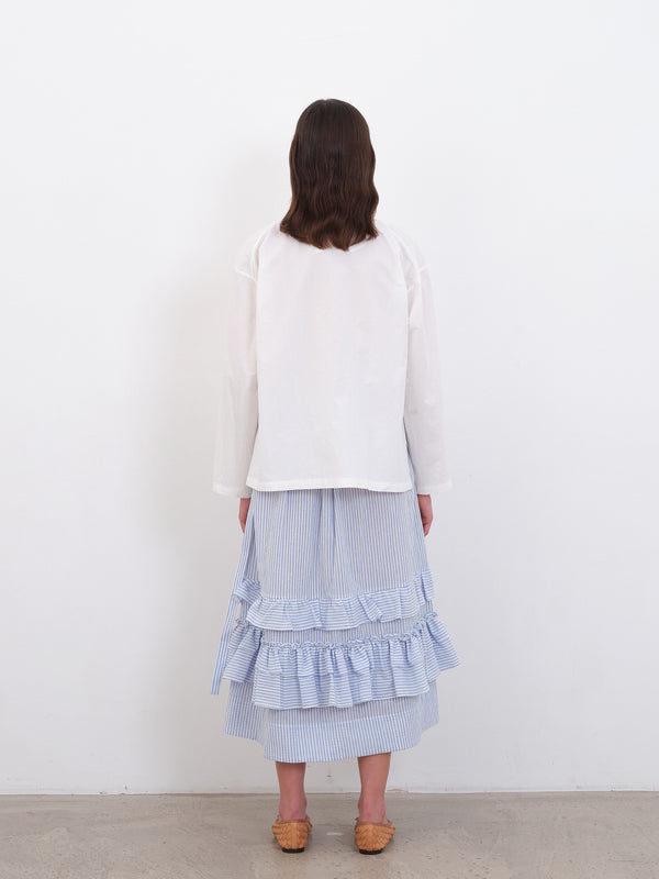 Folk Cawley - Japanese Cotton Dorothy Shirt - White