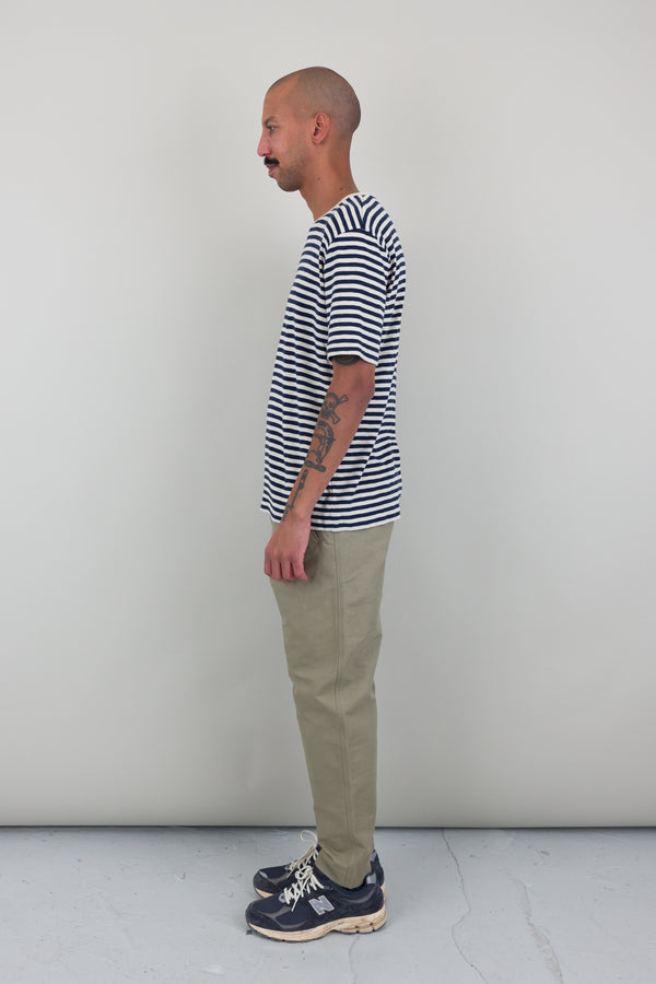 Folk Classic Stripe T-Shirt - Ecru Navy