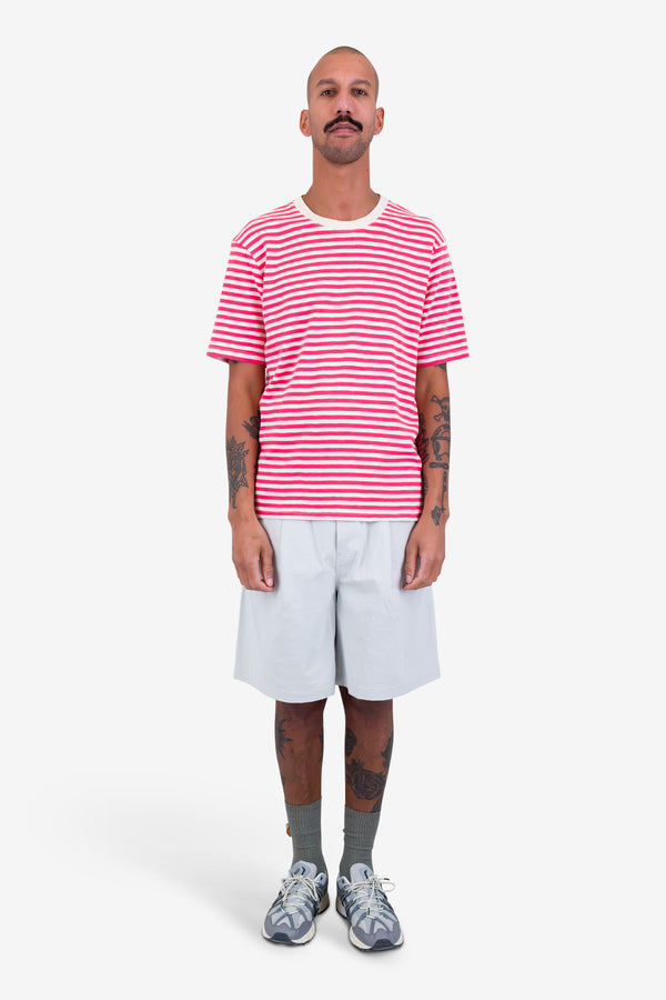 Folk Classic Striped T-Shirt - Raspberry Stripe