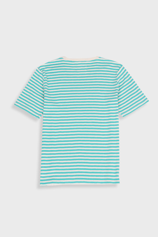 Folk Classic Striped T-Shirt - Tropical Green Stripe