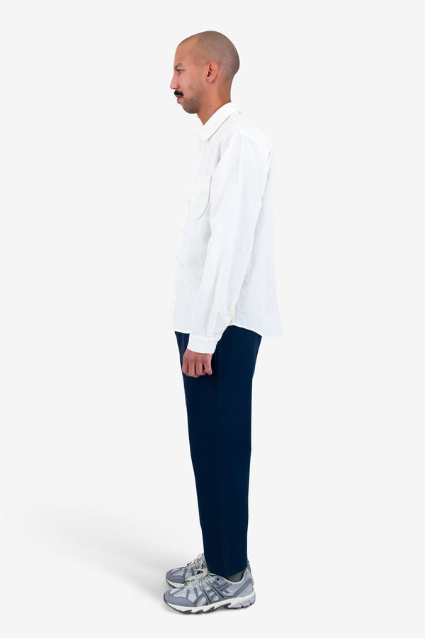 Folk Contrast Pocket Shirt - Ecru