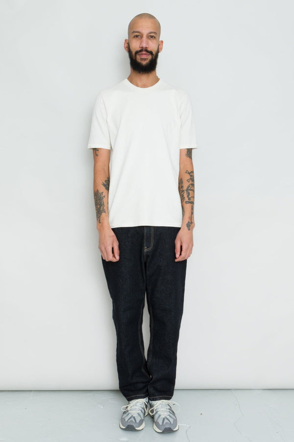 Folk Contrast Sleeve T-Shirt - Ecru