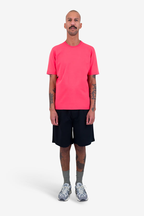 Folk Contrast Sleeve T-Shirt - Raspberry
