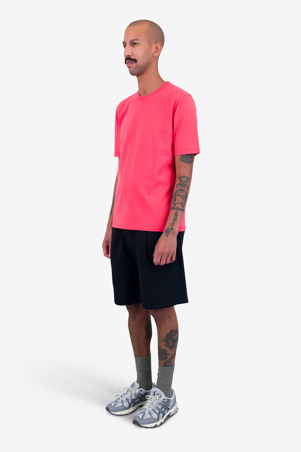 Folk Contrast Sleeve T-Shirt - Raspberry