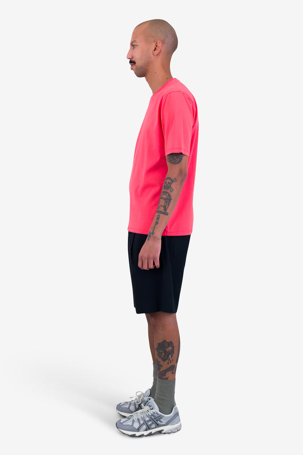 Folk Contrast Sleeve T-Shirt - Raspberry