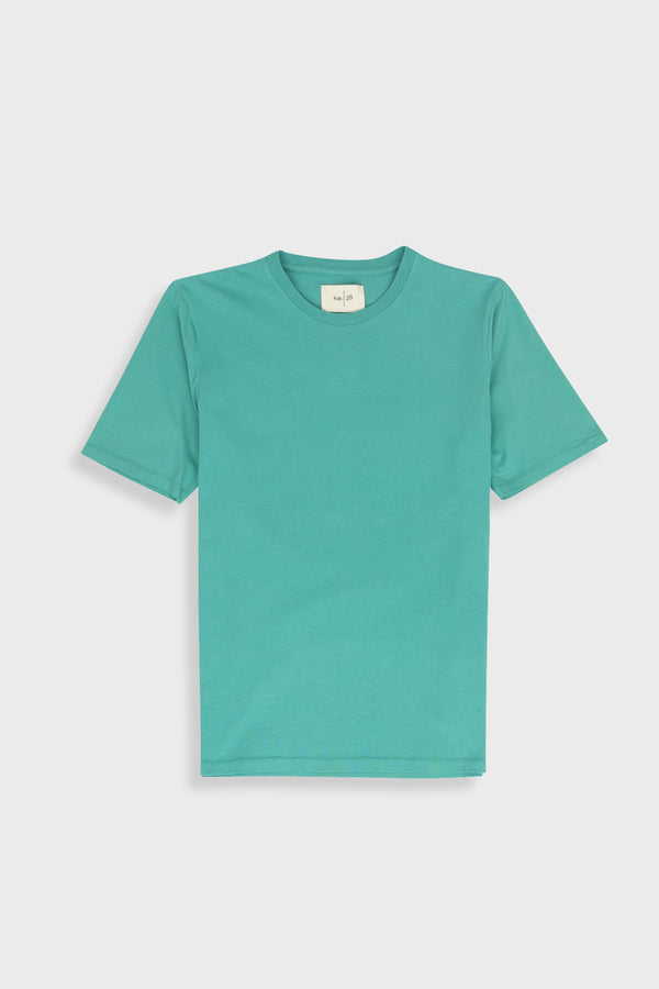 folk Contrast Sleeve T-Shirt - Tropical Green