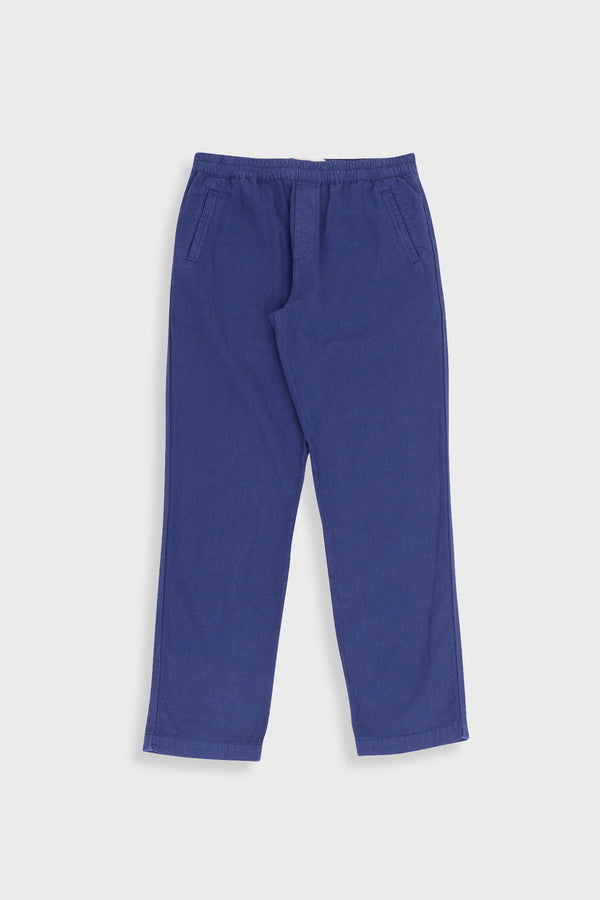 folk Cotton Linen Trouser - Deep Blue