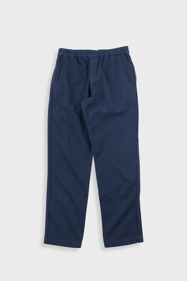 folk Cotton Linen Trouser - Navy