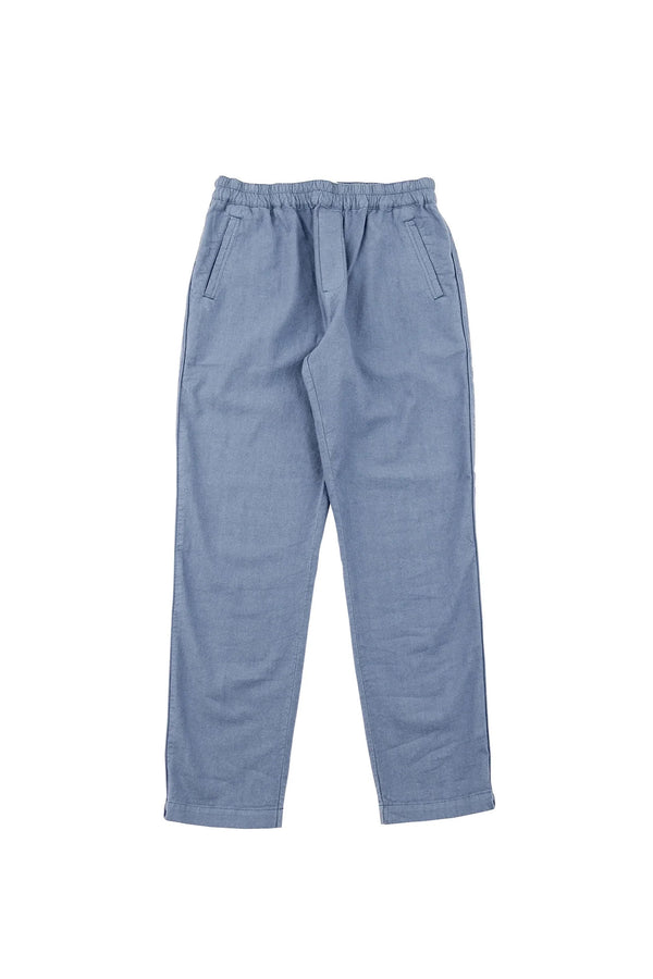 folk Cotton Linen Trouser - Woad