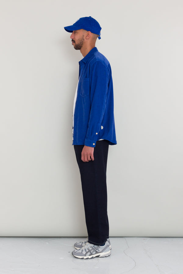 Folk Direction Babycord Shirt - Bright Blue