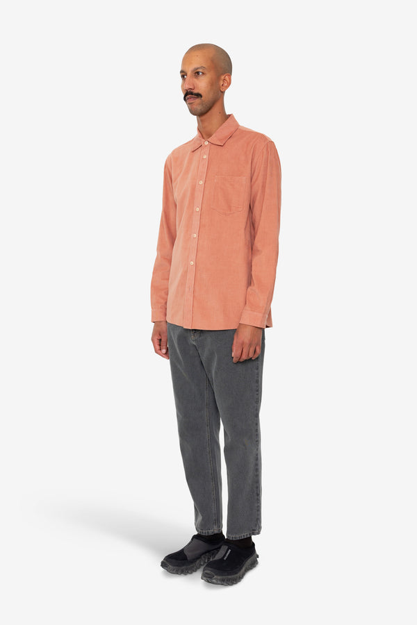 Folk Direction Babycord Shirt - Dusty Pink