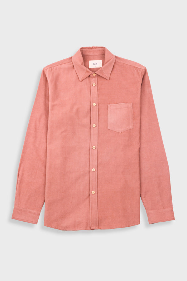 folk Direction Babycord Shirt - Dusty Pink
