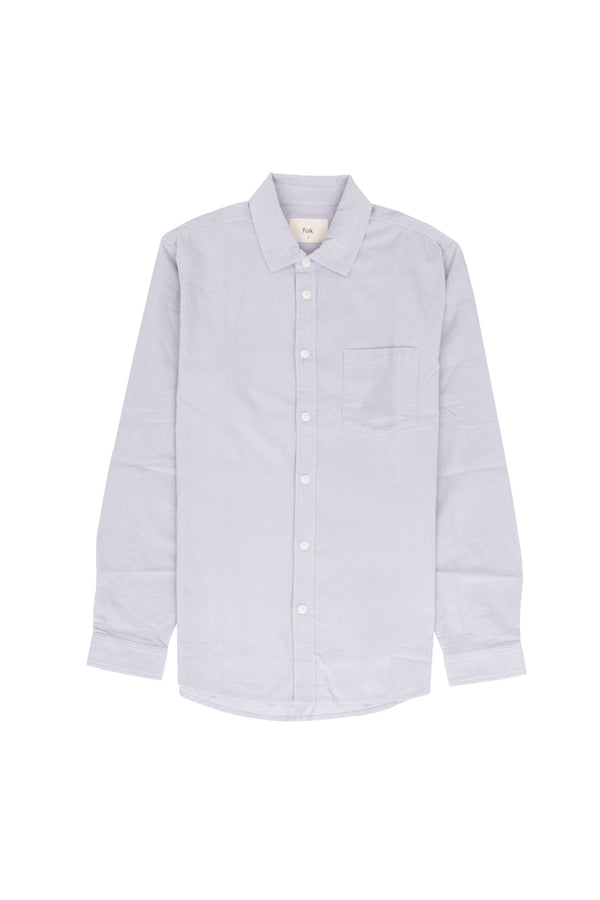 folk Direction Babycord Shirt - Ice Blue